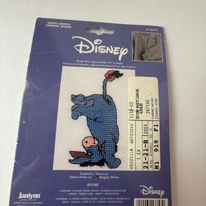Disney Eeyore Embroidery Kit with Blue and Pink. 2004